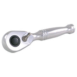 Stubby Quick-Release Ratchet Wrench, 3/8" Drive, Plain Handle
