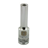 Metric Socket, 19 mm, 3/8" Drive, 12 Points, Deep