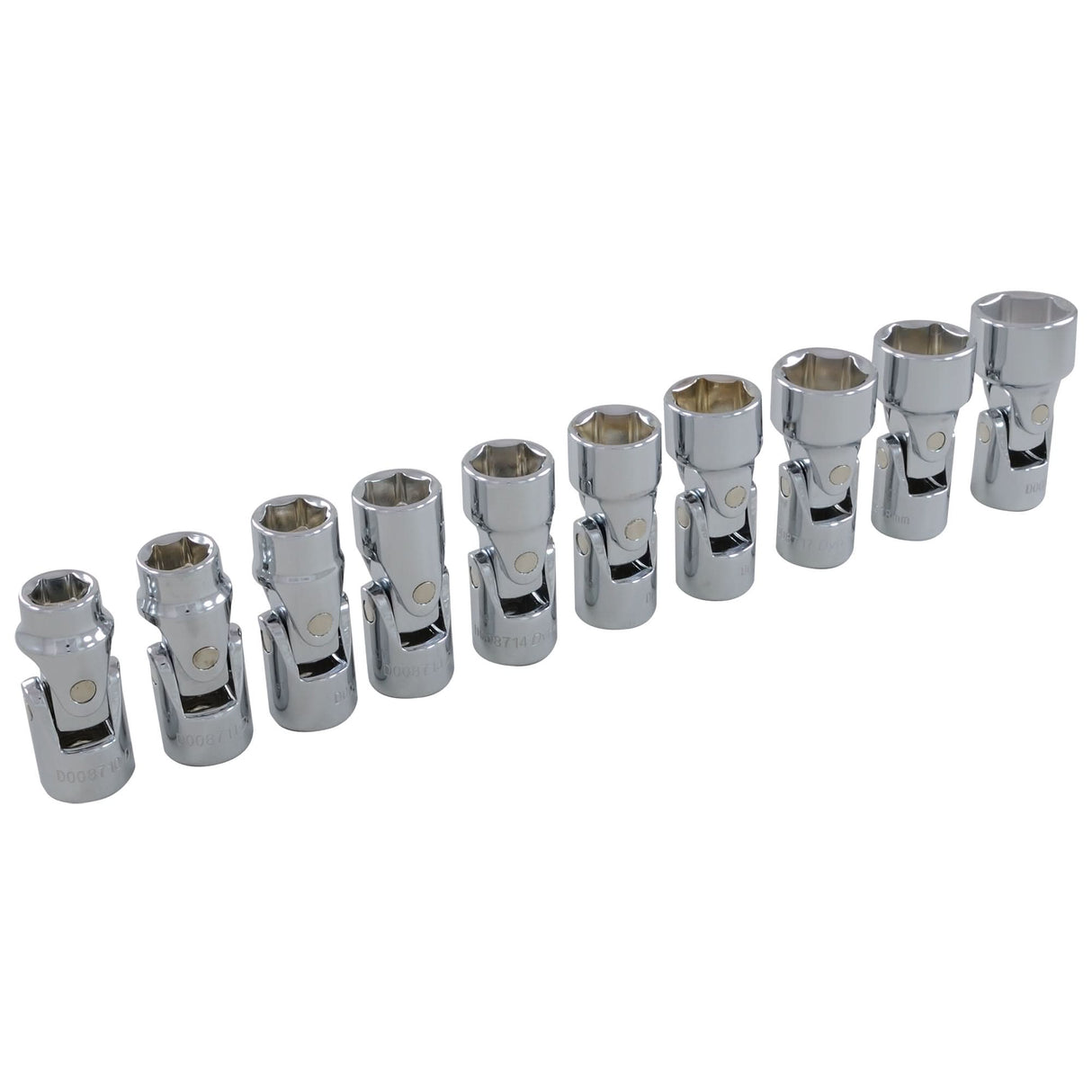 Metric U-Joint Socket Set, 10 Pcs, 3/8" Drive Size