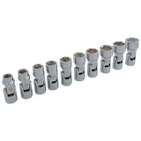 Metric U-Joint Socket Set, 10 Pcs, 3/8" Drive Size