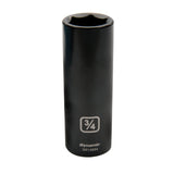 SAE Socket, Impact, 1-1/4", 1/2" Drive, 6 Points, Deep