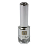 SAE Socket, 7/16", 1/2" Drive, 6 Points, Deep