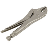 Locking Pliers, 10" Length, Curved Jaw