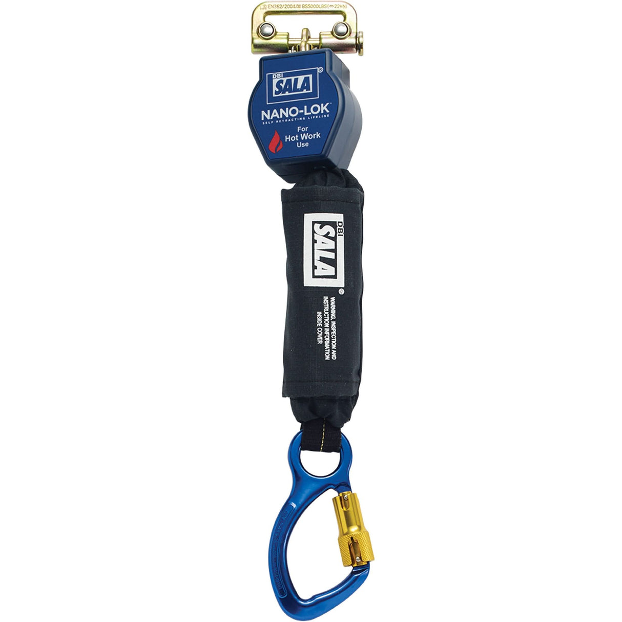 Nano-Lok™ Self-Retracting Lifeline, 6', Web, Swivel
