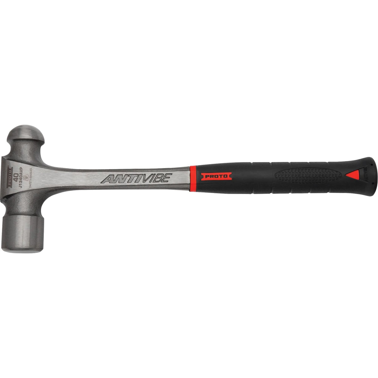 Anti-Vibe® Ball Pein Hammer, 40 oz. Head Weight, Polished Face, Cushion Handle