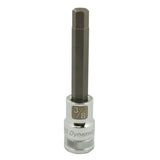 SAE Long Bit Socket, 3/8" x 3.94" L, 1/2" Drive