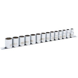 Metric Socket Set, 14 Pcs, 1/2" Drive Size