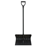 Poly Snow Shovel, Polypropylene Blade, 19-3/4" Wide, D-Grip Handle
