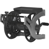 Deluxe Wall-Mount Hose Reel, 225', Aluminum/Poly-Plastic