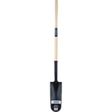 Drain Spade Shovel, Tempered Steel, 14" x 6" Blade, 46" L, Straight Handle