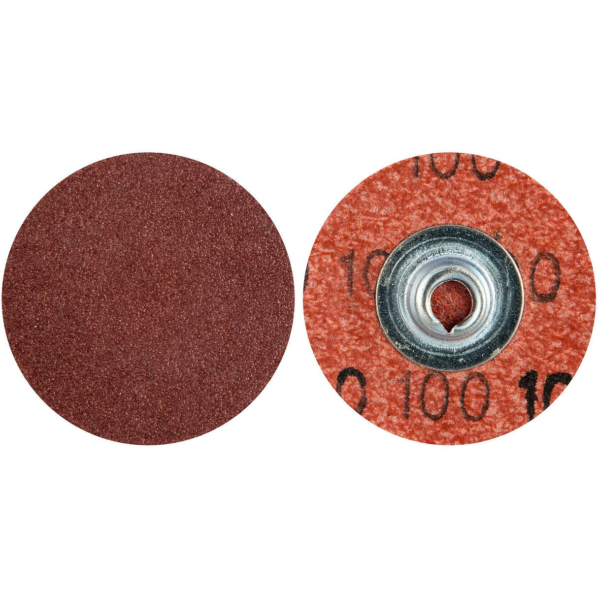 MERIT ALO RESIN BOND Cloth Discs, 1-1/2" Dia., 100 Grit, Aluminum Oxide