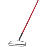 Bow Rake, Fibreglass Handle, 66" L, 16-4/5" Blade, 16 Tines