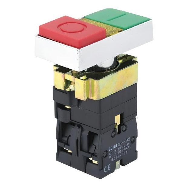 NOARK® Illuminated Double Head Pushbutton 24Vac/dc 1NO+1NC | Ex9PBW8465D
