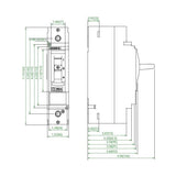 NOARK® Molded Case Circuit Breaker 200A, 1P IC Class N | M2N200T1L