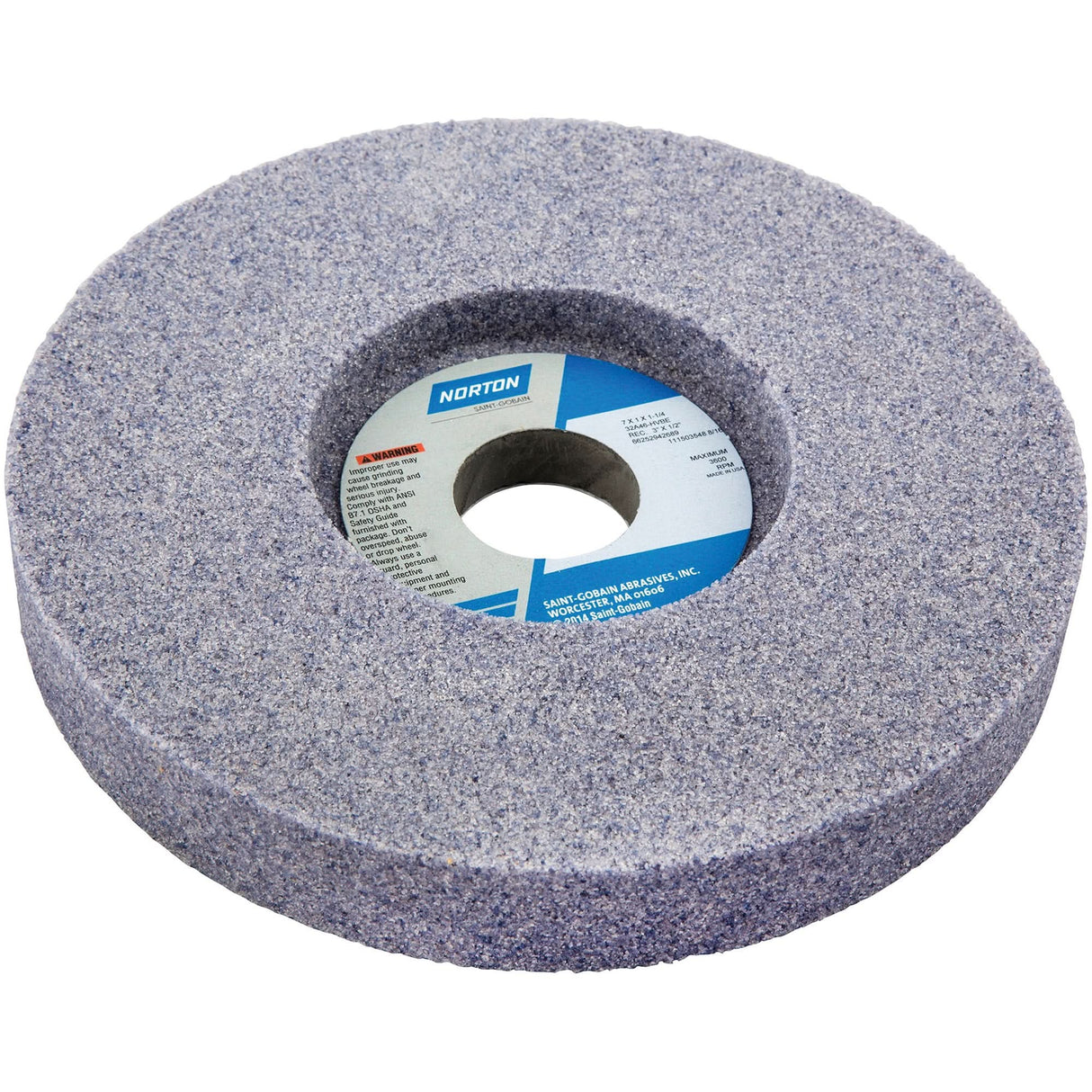 Tool Room Wheel, Type 05, Aluminum Oxide, 7" x 1"