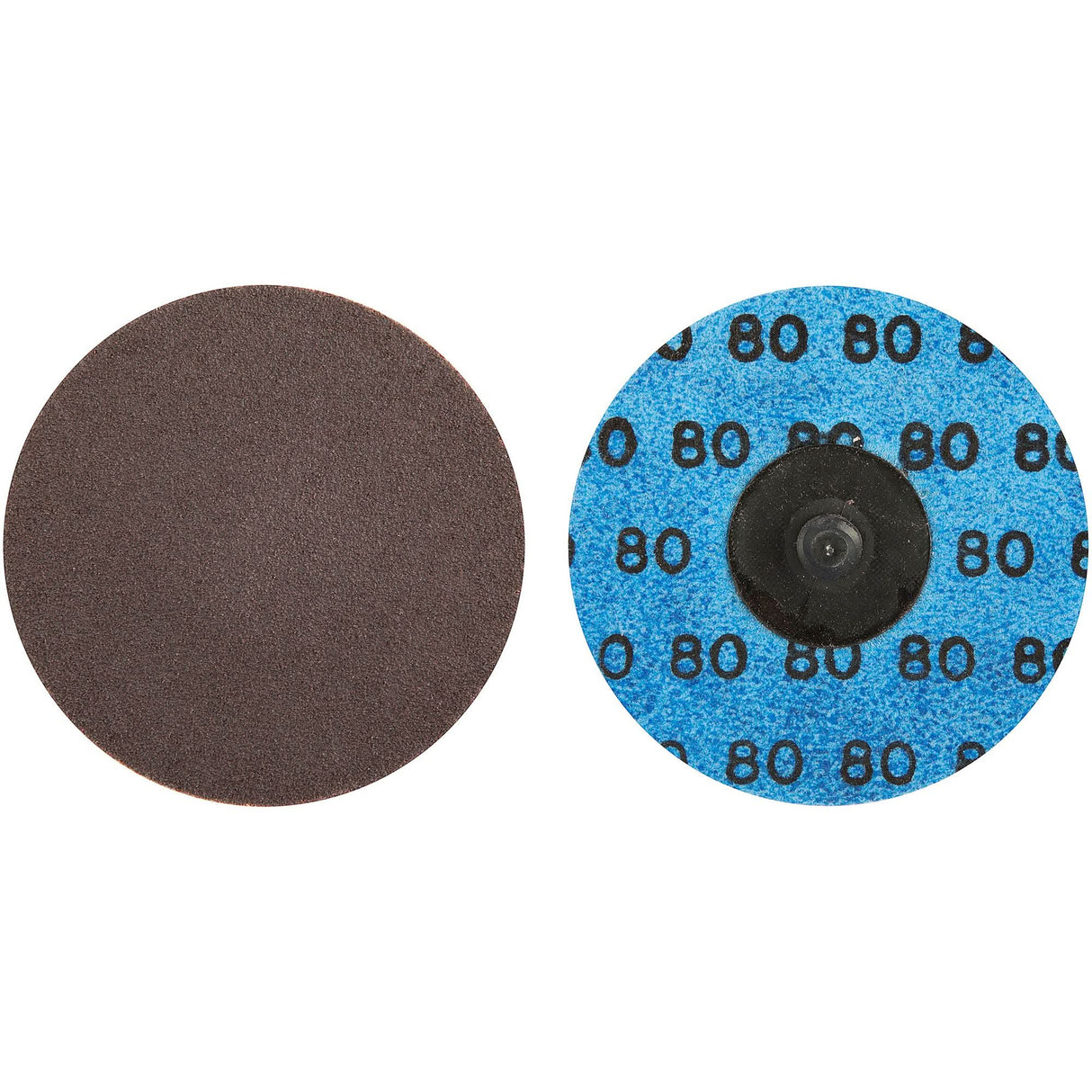Quick-Change Cloth Disc, 3" Dia., 80 Grit, Aluminum Oxide