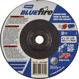 BlueFire® Grinding Wheels, 4" x 1/4", 3/8" Arbor, Zirconia Alumina, Type 27