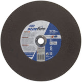 BlueFire® Stationary Saw Cut-Off Wheels, 14" x 1/8", 1" Arbor, Type 01/41, Zirconia Alumina, 4365 RPM