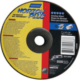 Norzon Plus® Depressed Centre Grinding Wheels, 4-1/2" x 1/4", 7/8" Arbor, Ceramic/Zirconium, Type 27