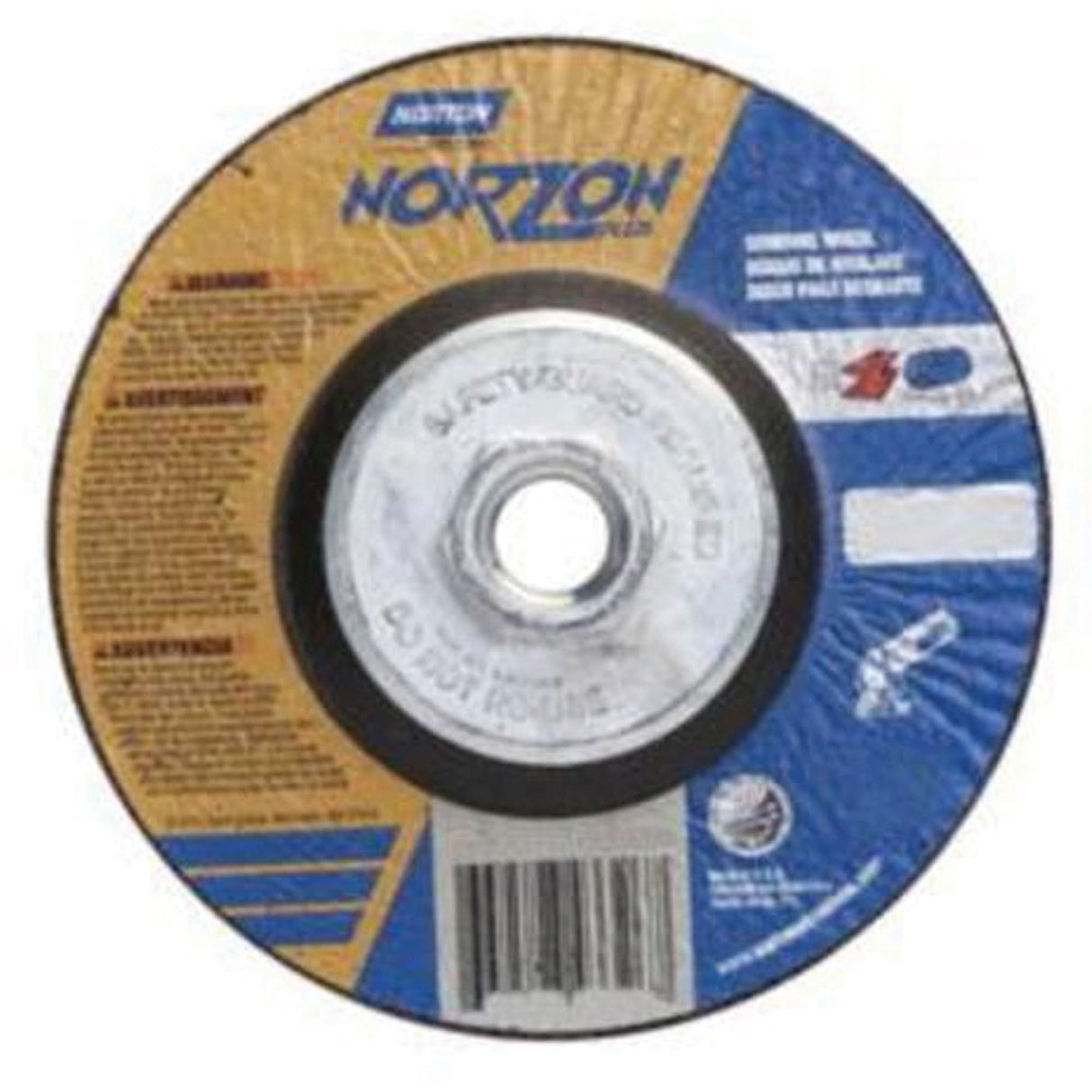 Norzon Plus® Grinding Wheels, 5" x 1/4", 5/8"-11 Arbor, Ceramic Alumina, Type 27