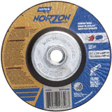 Norzon Plus® Grinding Wheels, 4-1/2" x 1/4", 5/8"-11 Arbor, Ceramic Alumina, Type 27