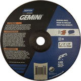 Gemini® Saucer Wheel, 9" x 1/4", 7/8" Arbor, Aluminum Oxide, Type 28