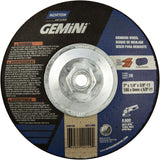 Gemini® Saucer Wheel, 7" x 1/4", 5/8"-11 Arbor, Aluminum Oxide, Type 28