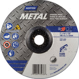 Depressed Centre Metal Grinding Wheels, 7" x 1/4", 7/8" Arbor, Aluminum Oxide, Type 27