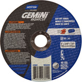 Cut-Off Wheels For Right Angle Grinder, 6" x 0.09"/3/32", 7/8" Arbor, Type 1, Aluminum Oxide, 10185 RPM