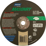 Circular Saw Reinforced Cut-Off Wheels - Masonry & Metal, 7" x 1/8", DM Arbor, Type 1, Silicon Carbide, 8730 RPM