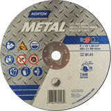 Circular Saw Reinforced Cut-Off Wheels - Masonry & Metal, 8" x 1/8", DM Arbor, Type 01/41, Aluminum Oxide, 7640 RPM