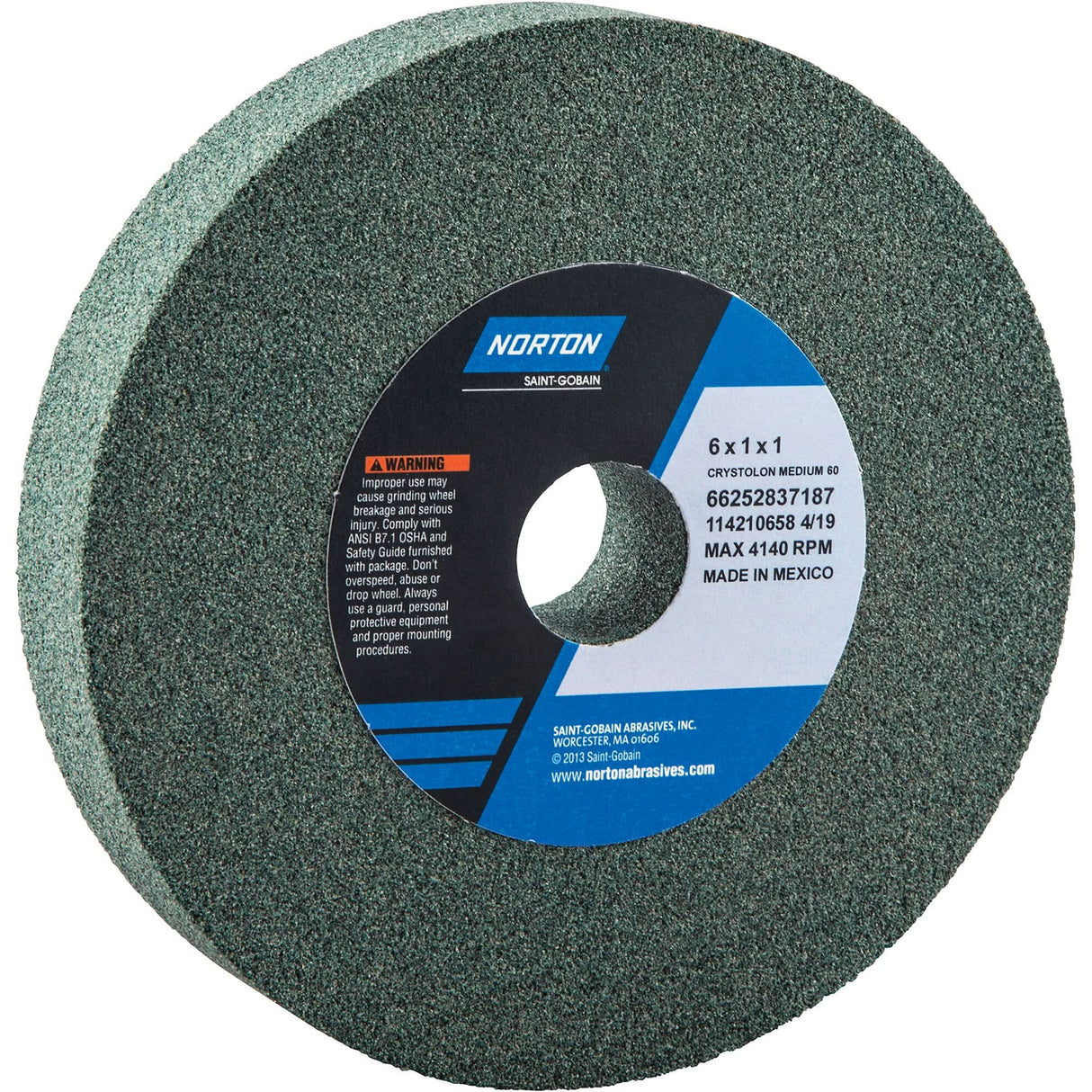 Bench Grinding Wheels - Gemini, 6" x 1", 1" Arbor