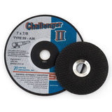 Challenger II™ Grinding Wheel, 4-1/2" x 1/8", 7/8" Arbor, Aluminum Oxide, Type 29