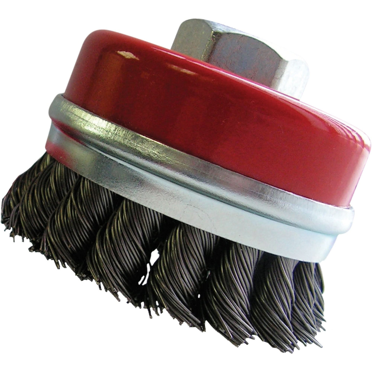 Bridled Cup Brushes, 3" Dia. x 5/8"-11 Arbor