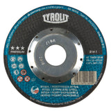 2-IN-1 Thin-Cut Cutting Disc, 6" x 1/16", 7/8" Arbor, Type 27, Aluminum Oxide, 10200 RPM
