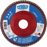 Long Life Flap Disc, 4-1/2" x 7/8", Type 27, 80 Grit, Zirconium