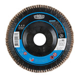 Flap Disc, 4-1/2" x 7/8", Type 27, 60 Grit, Zirconium