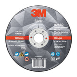 Silver Depressed Centre Grinding Wheel, 9" x 1/4", 7/8" Arbor, Ceramic, Type 27