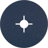 Resin Fibre Sanding Disc, Zirconium, 36, 5" Dia x 7/8" Arbor