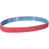 Cloth File Belt, 1/2" W x 18" L, Ceramic Alumina, 80 Grit
