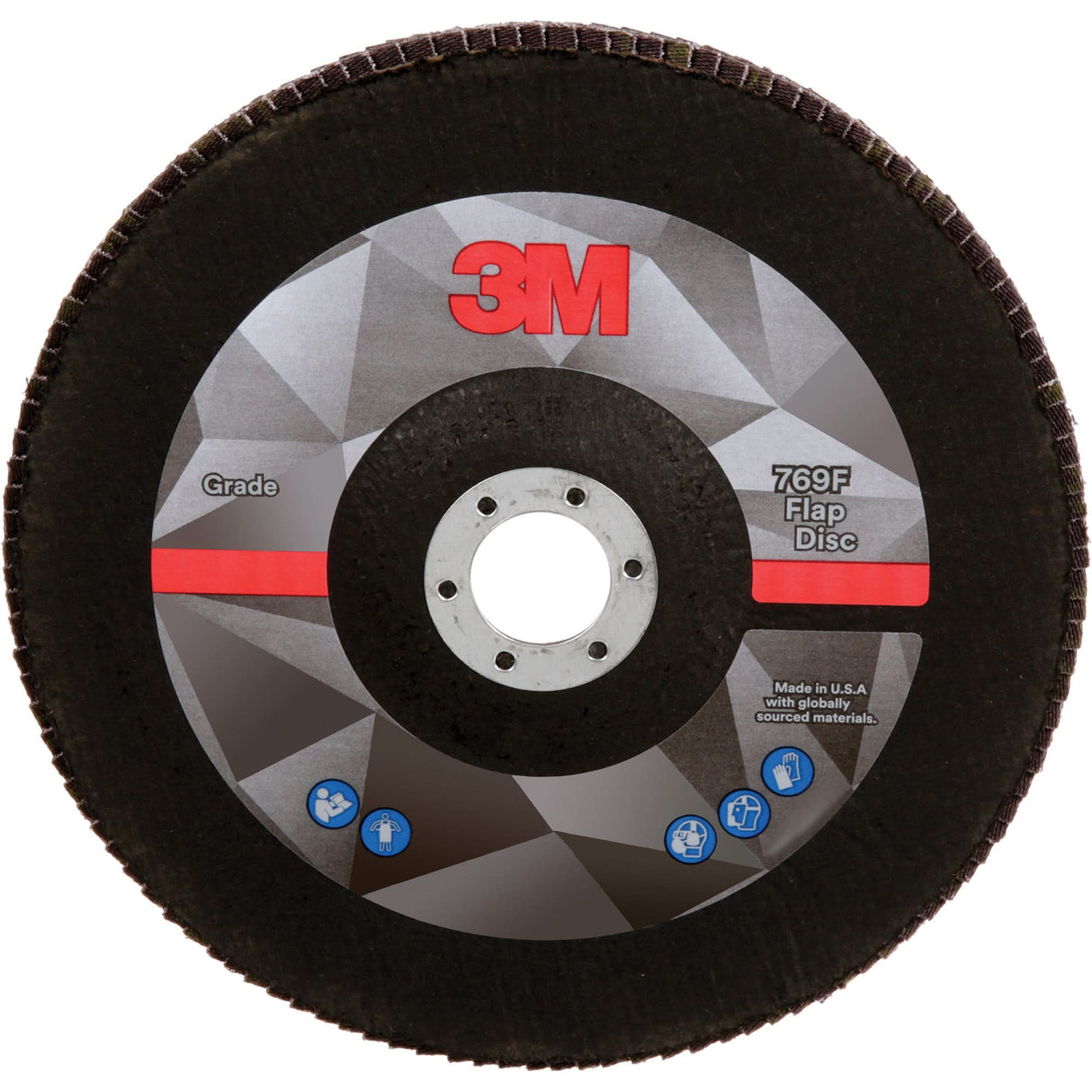 769F Quick Change Flap Disc, 7" x 7/8", Type 27, 40+ Grit, Aluminum Oxide/Ceramic