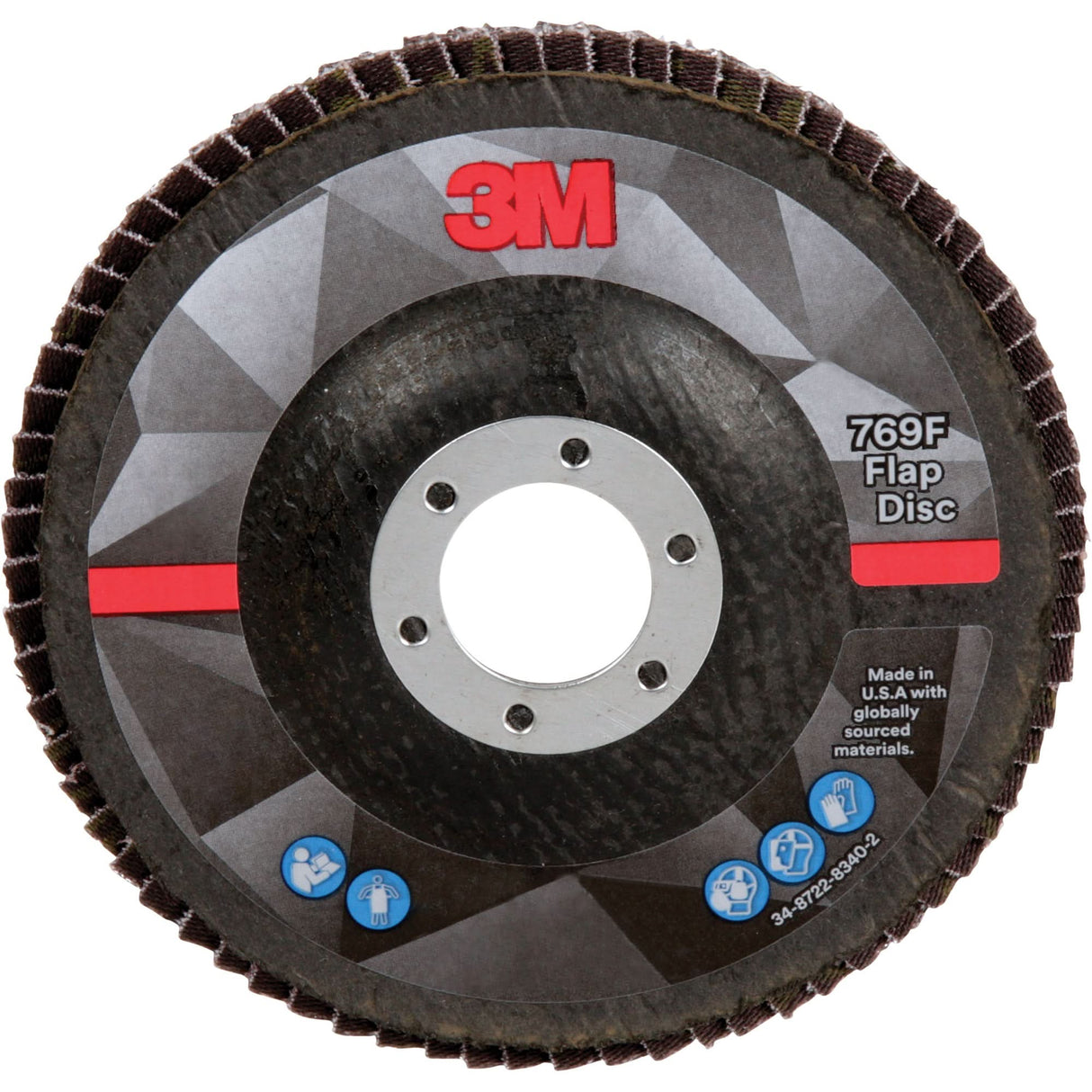 769F Quick Change Flap Disc, 5" x 7/8", Type 27, 60+ Grit, Ceramic
