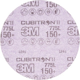 Cubitron™ II Hookit™ 775L Series Film Sanding Disc, 6" Dia., 150+ Grit, Ceramic, 3 mils