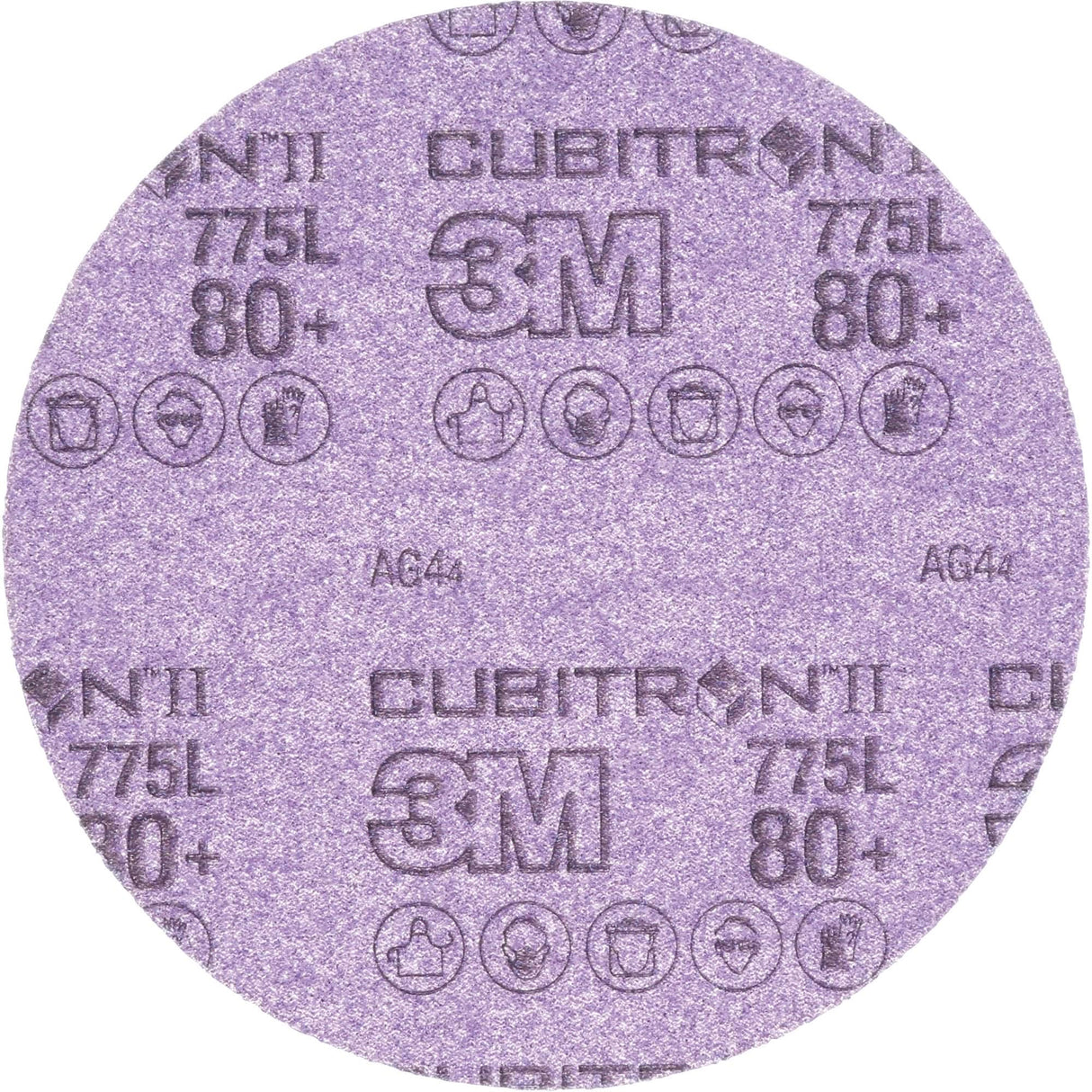 Cubitron™ II Hookit™ 775L Film Disc, 5" Dia., 80+ Grit, Ceramic, 3 mils