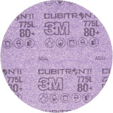 Cubitron™ II Hookit™ 775L Film Disc, 5" Dia., 80+ Grit, Ceramic, 3 mils