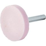 Vitrified Bond Mounted Point, W235, Aluminum Oxide, 1-1/2" Dia., 1/4" L, 80 Grit