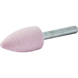 Vitrified Bond Mounted Point, A12, Aluminum Oxide, 11/16" Dia., 1-1/4" L, 80 Grit