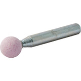 Vitrified Bond Mounted Point, B122, Aluminum Oxide, 3/8" Dia., 3/8" L, 80 Grit