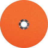 Blaze®X F970 Speed-Change Locking Fibre Disc, Ceramic Alumina, 80, 7" Dia x 5/8"-11 Arbor