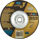 Quantum3 SG Saucer Wheel, 7" x 1/4", 5/8"-11 Arbor, Ceramic Alumina, Type 28